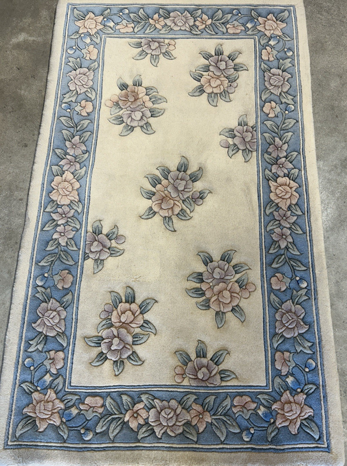 3’x5’ Hand-Knotted 100% Wool Pile Oriental Area Rug - Carpet