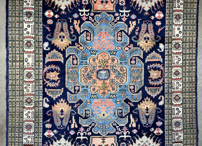 6'x9'10" Hand-Knotted 100% Wool Pile Ardabile Carpet - Area Rug