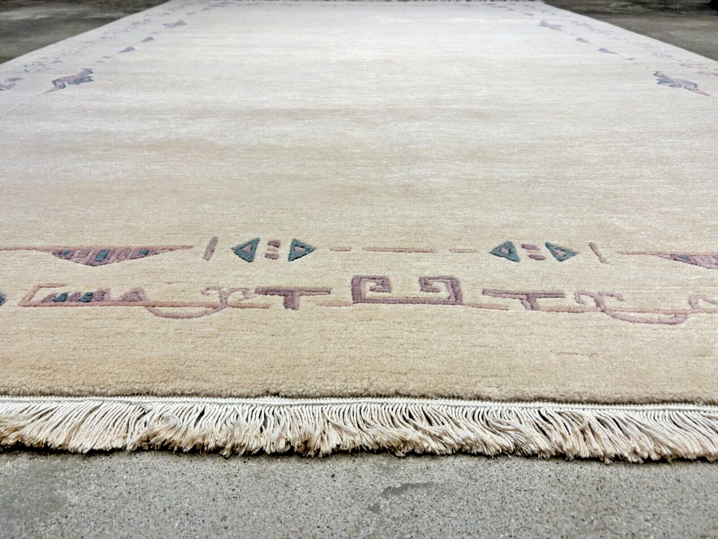 6'7"x9'10" Hand-Knotted 100% Wool Pile Indo-Nepali Carpet - Area Rug