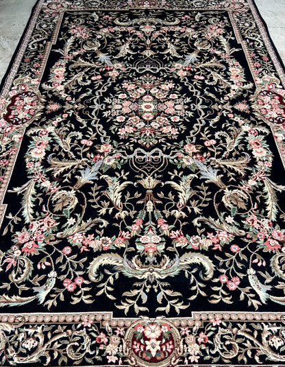 5'6"x8'6'' Hand-Knotted 100% Wool Pile Sino-Persiane Area Rug - Area Carpet