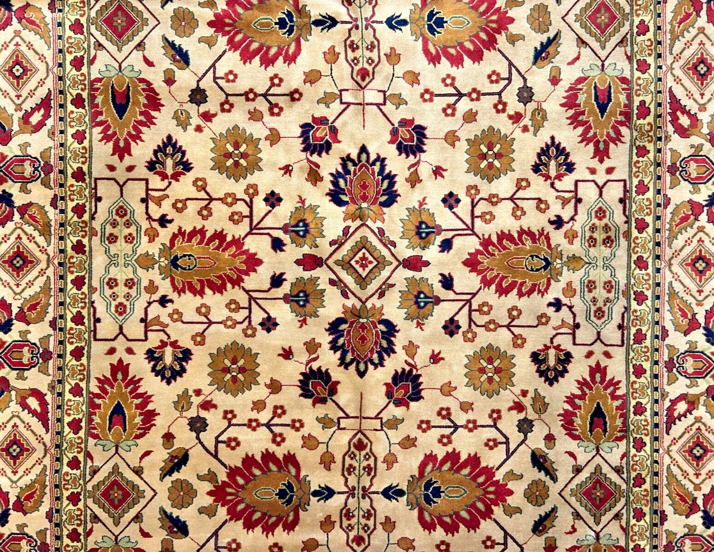 8'11" x 12' Hand-Knotted 100% Wool Carpet - Herize Design Area Rug