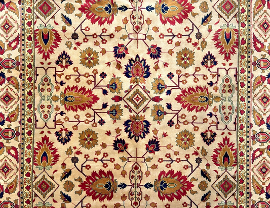 8'11" x 12' Hand-Knotted 100% Wool Carpet - Herize Design Area Rug