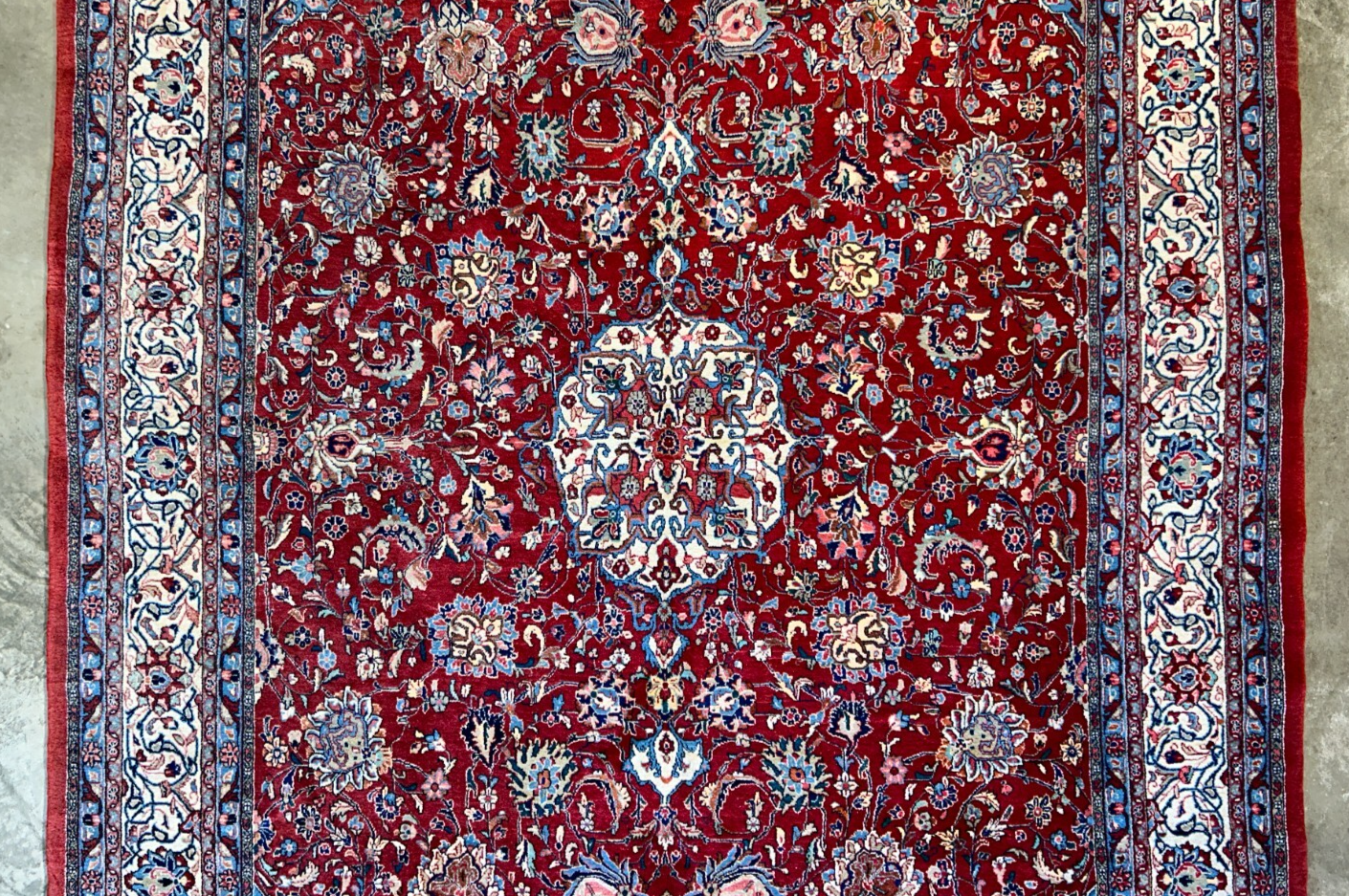 9'3"x12'6" Hand-Knotted 100% Wool Pile Mashade Rug