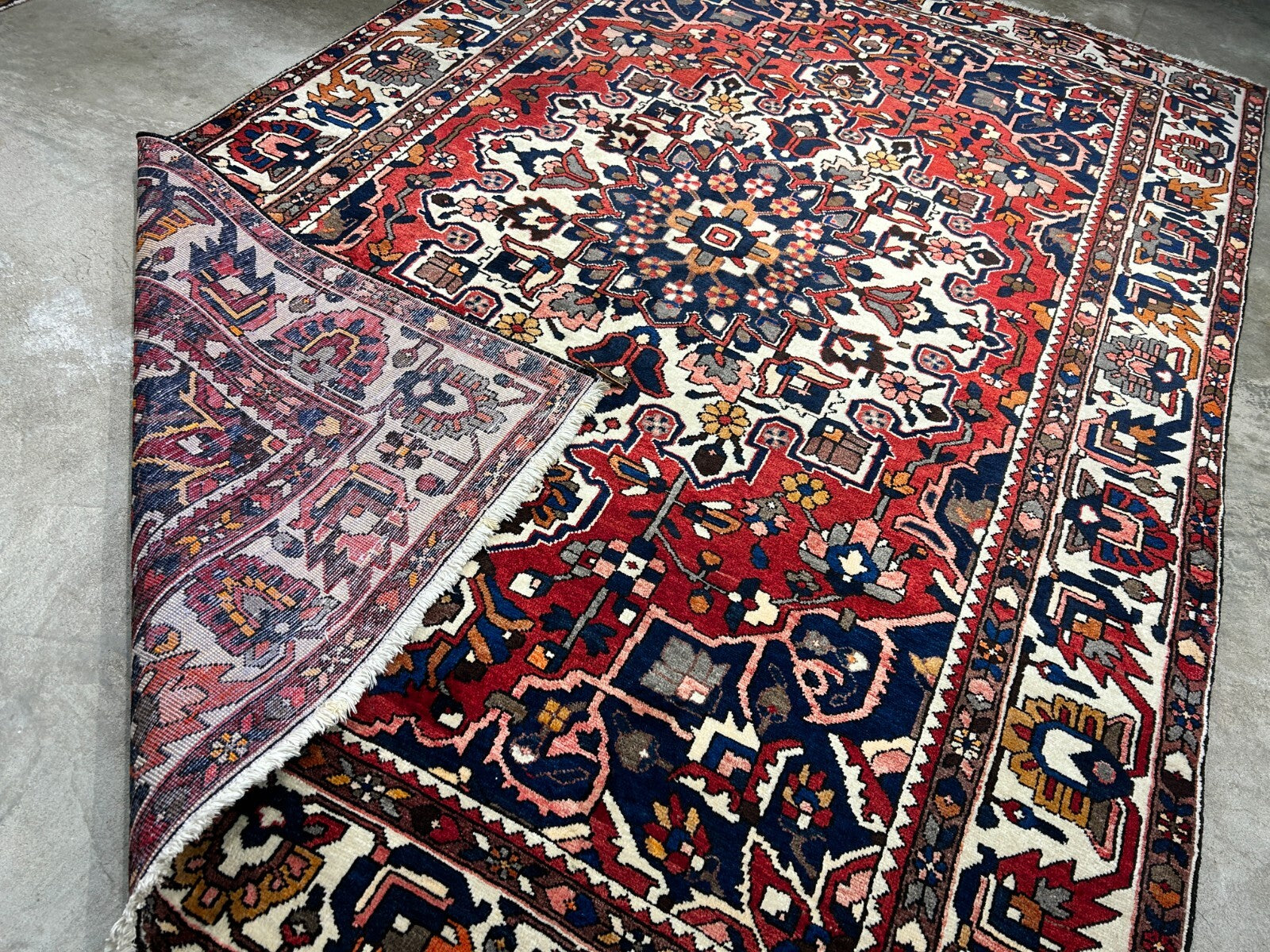 6'11"x10'4" Hand-Knotted 100% Wool Carpet - Bakhtiarie Area Rug
