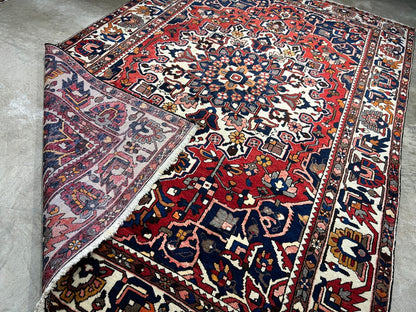 6'11"x10'4" Hand-Knotted 100% Wool Carpet - Bakhtiarie Area Rug