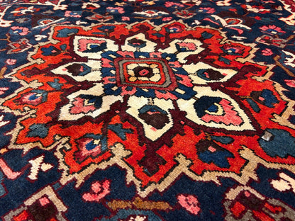 10'5"x12'8" Hand-Knotted 100% Wool Pile Bakhtiarie Rug