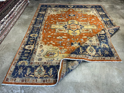 9'x12' Hand-Knotted 100%  Wool Pile IndoSerapi Rug