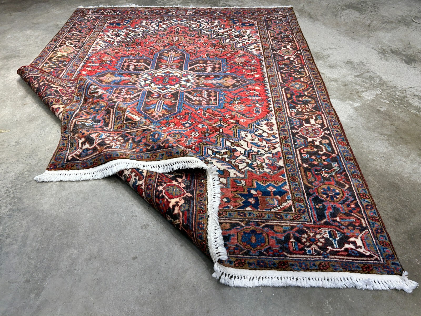 6'6"x8'10" Hand-Knotted 100% Wool Herize Carpet - Area Rug