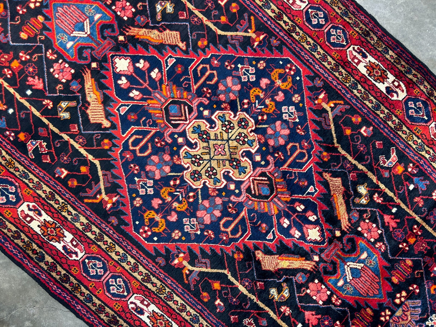 5'6" x 10'5" Hand-Knotted 100% Wool Carpet - Nahavande Area Rug