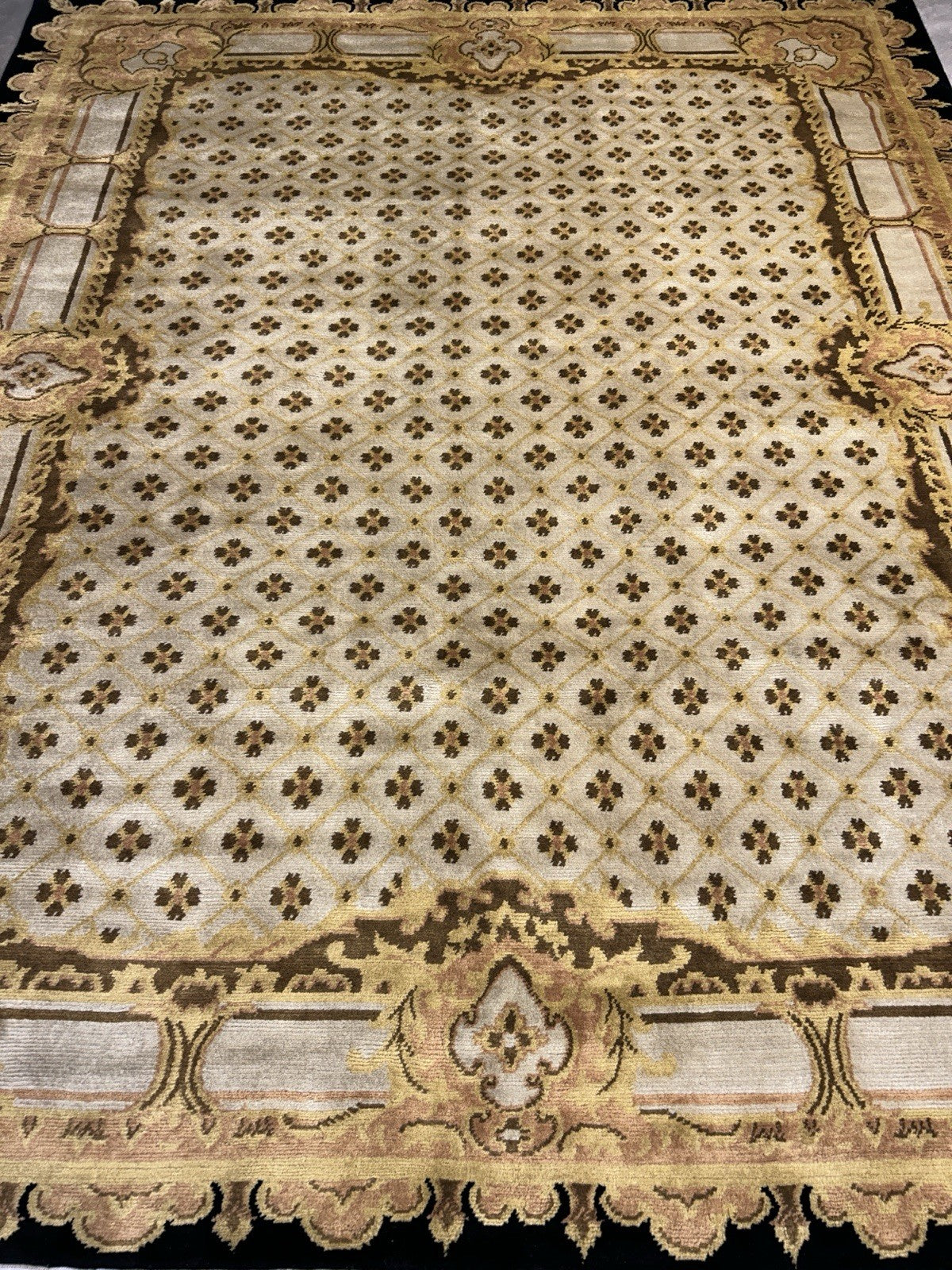 8’2”x10’1” Hand-Knotted 100% Wool Pile Oriental Area Rug - Carpet