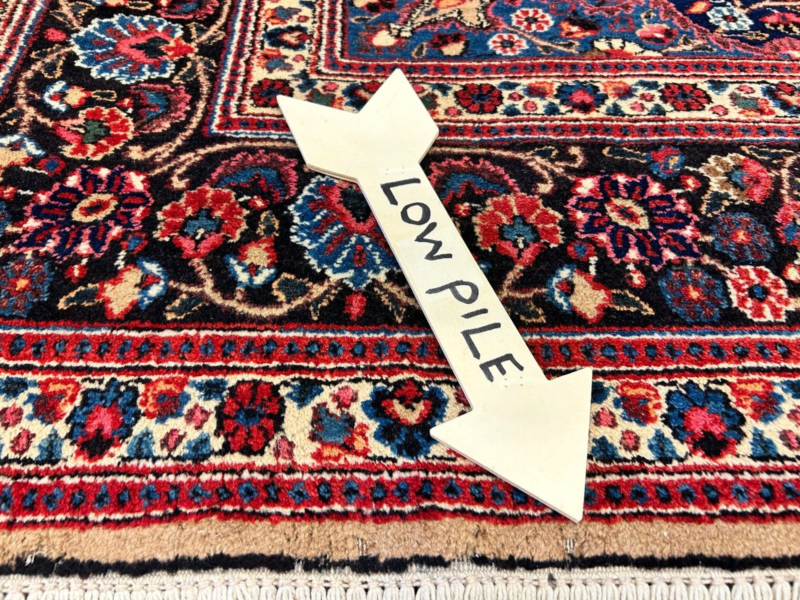 6'11"x10'3" Antique Hand-Knotted Wool Oriental Mood Rug - Area Carpet