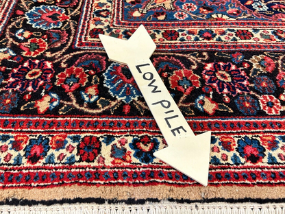 6'11"x10'3" Antique Hand-Knotted Wool Oriental Mood Rug - Area Carpet