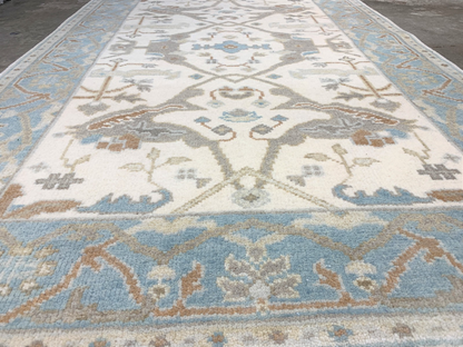 3'10'' x 6'0" Hand-Knotted 100% Wool Pile Oushak Area Rug