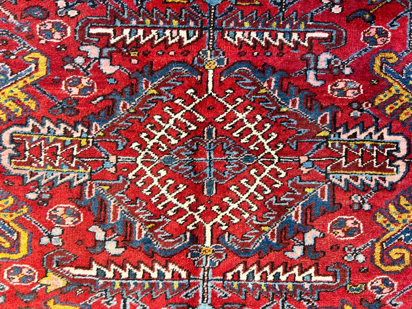 8'2"x10'11" Collector Antique 100% Wool Pile Herize Rug