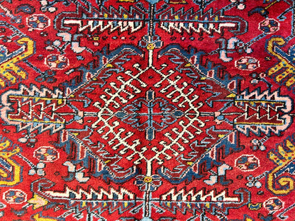 8'2"x10'11" Collector Antique 100% Wool Pile Herize Rug