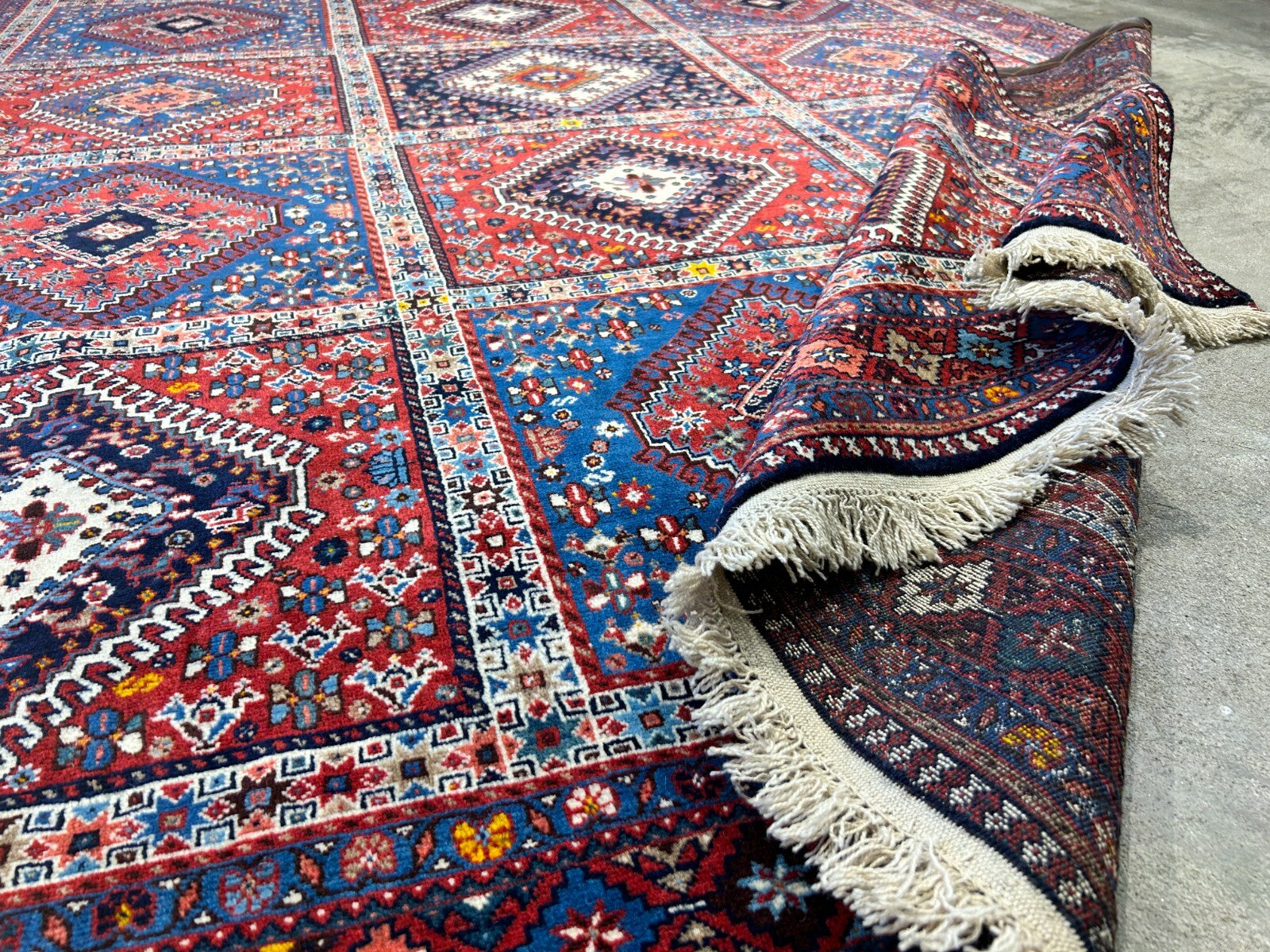 7'x9'7" Hand-Knotted 100% Wool Pile Yalame Carpet - Area Rug