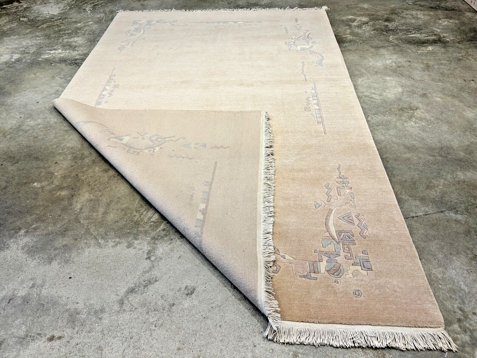 6'6"x9'11" Hand-Knotted 100% Wool Pile Indo-Nepali Carpet - Area Rug