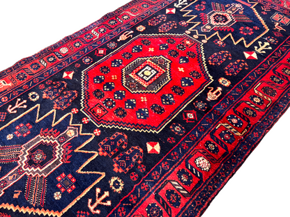 4'7" x 9'5" Hand-Knotted 100% Wool Carpet - Bidjare Area Rug