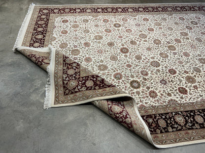 9'x12' Very Fine Hand-Knotted 100% Lamb Wool Pile PakPersian Rug