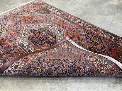 3'8"x5'7" Hand-Knotted 100% Wool Bidjare Carpet - Area Rug