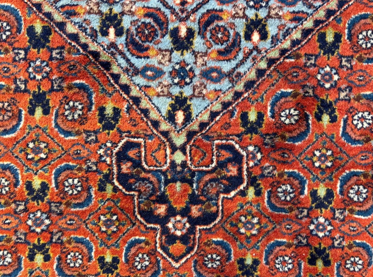 8'6"x12' Hand-Knotted 100% Wool Pile IndoBijar Rug