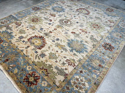 8' x 9'10" Hand-Knotted 100% Wool Carpet - Indian Mahal Area Rug
