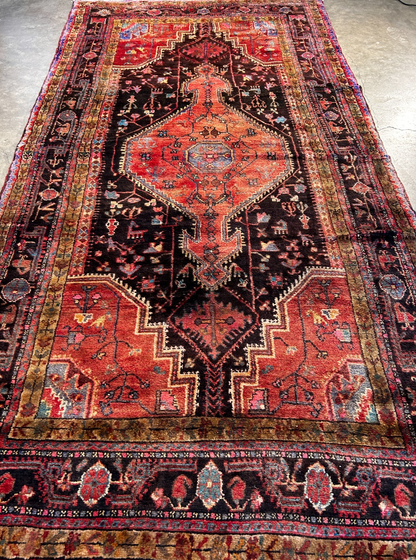4'10" x 9'7" Hand-Knotted 100% Wool Carpet - Nahavande Area Rug