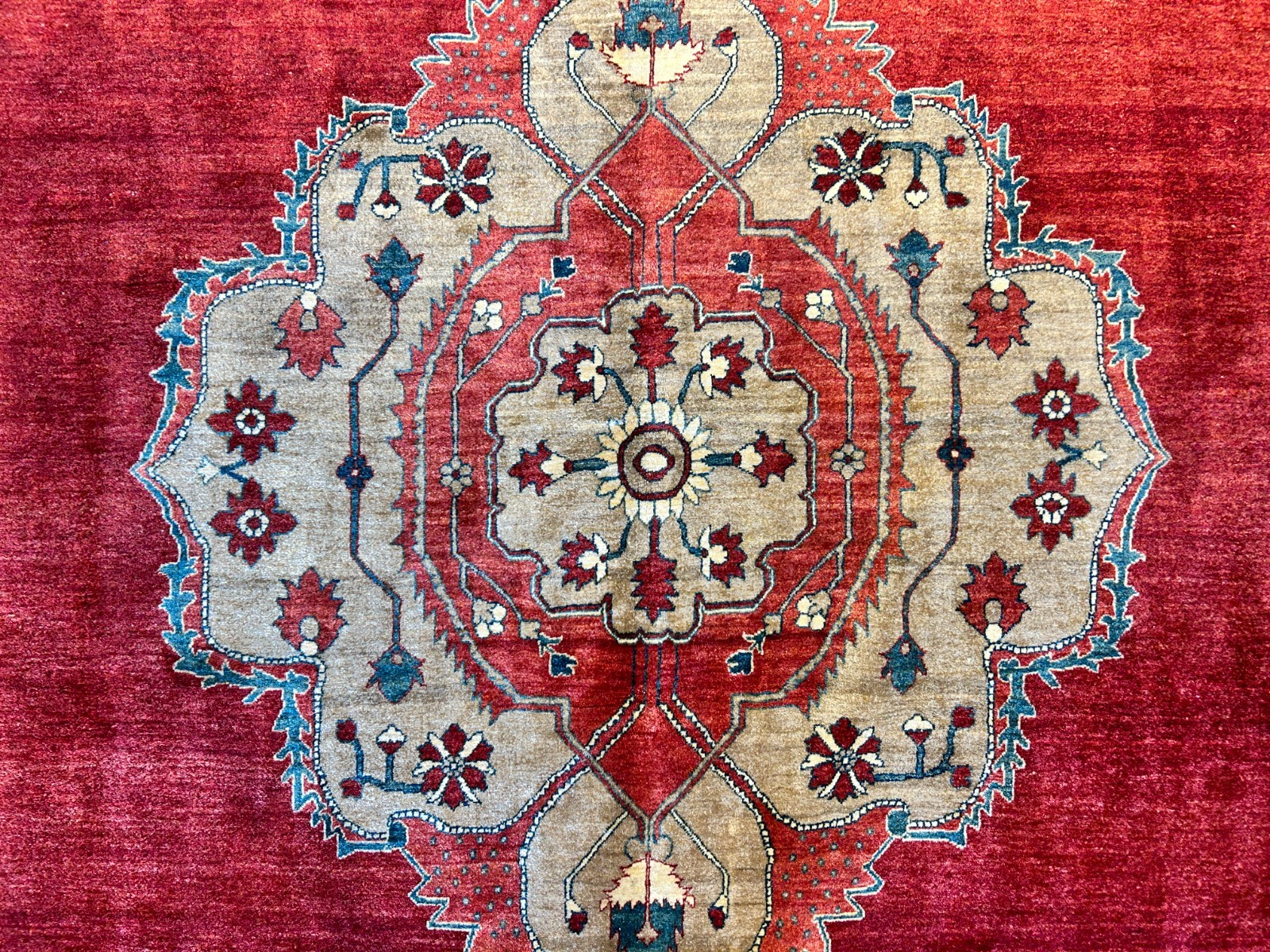 8'10"x11'8" Hand-Knotted 100% Wool Pile Tabrize Rug