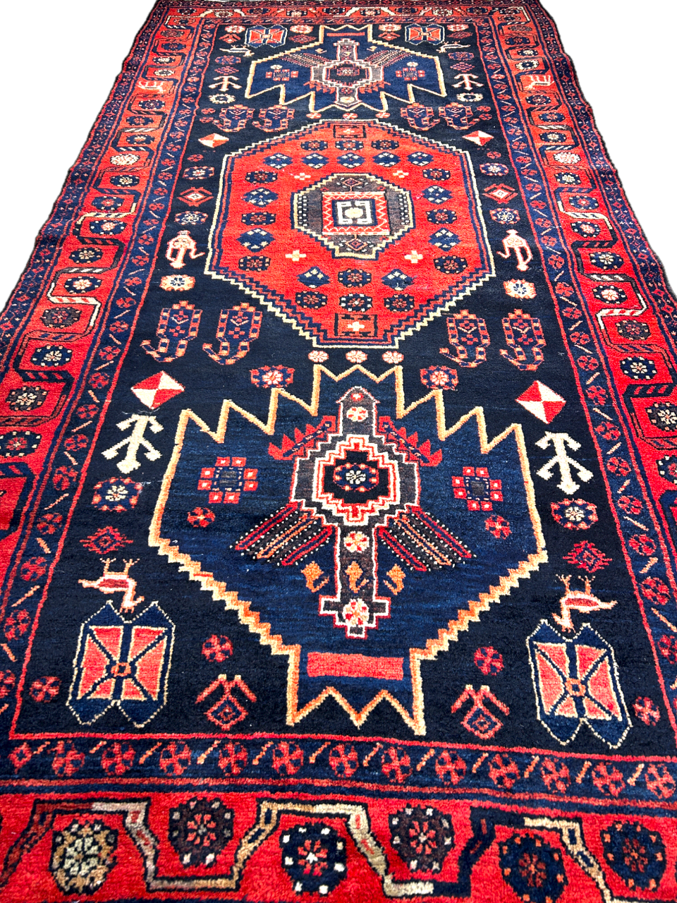 4'7" x 9'5" Hand-Knotted 100% Wool Carpet - Bidjare Area Rug