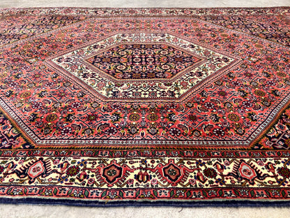 3'8"x5'7" Hand-Knotted 100% Wool Bidjare Carpet - Area Rug