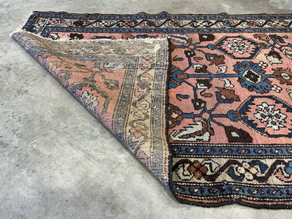 3’3”x6’ Antique Hand-Knotted 100% Wool Pile Hamadane Area Rug - Carpet