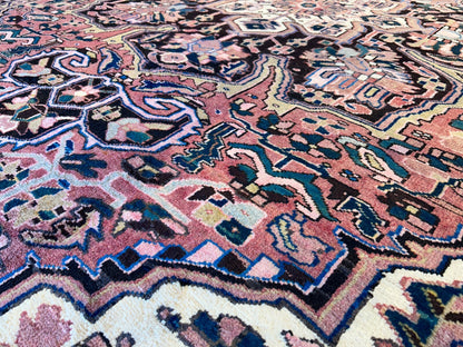 8'x11'3" Hand-Knotted 100% Wool Pile Herize Rug