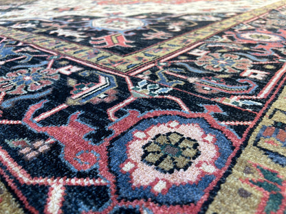 9'x11'10" Hand-Knotted 100%  Wool Pile IndoHeriz Rug