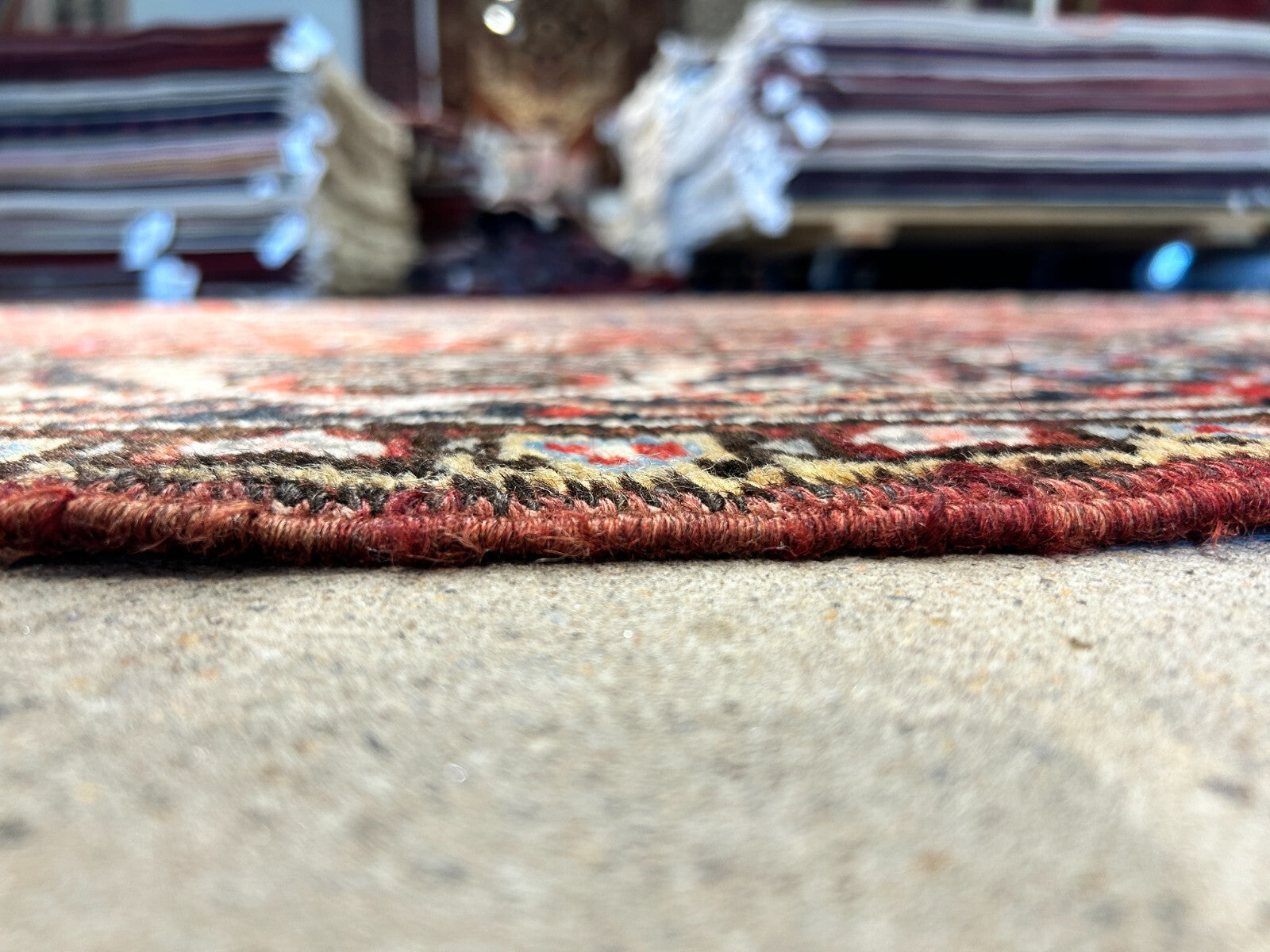 6'7"x9'7" Hand-Knotted 100% Lamb Wool Herize Carpet - Area Rug