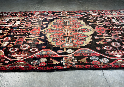 4'9" x 10'8" Hand-Knotted 100% Wool Pile Nahavande Area Rug - Carpet