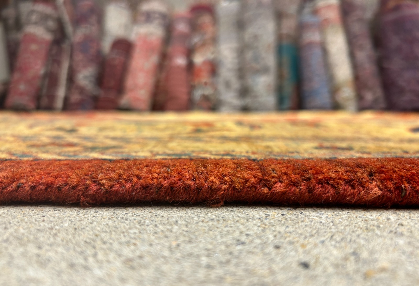 11'11"x15'5" Hand-Knotted 100% Wool Pile Herize Area Rug - Carpet