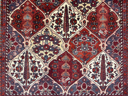 5'3"x9'6" Hand-Knotted 100% Wool Pile Bakhtiarie Carpet - Area Rug