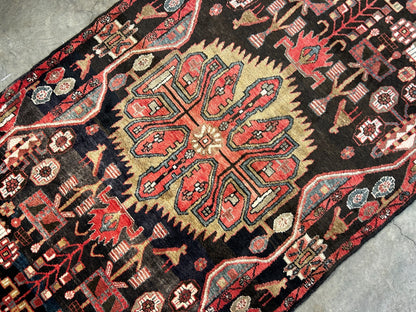 4'9" x 10'8" Hand-Knotted 100% Wool Pile Nahavande Area Rug - Carpet