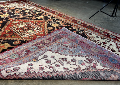 5'2" x 8'7'' Hand-Knotted 100% Wool Pile Hamadane Area Rug