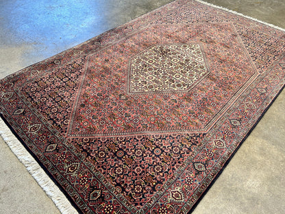 3'8"x5'10" Hand-Knotted 100% Wool Bidjare Carpet - Area Rug