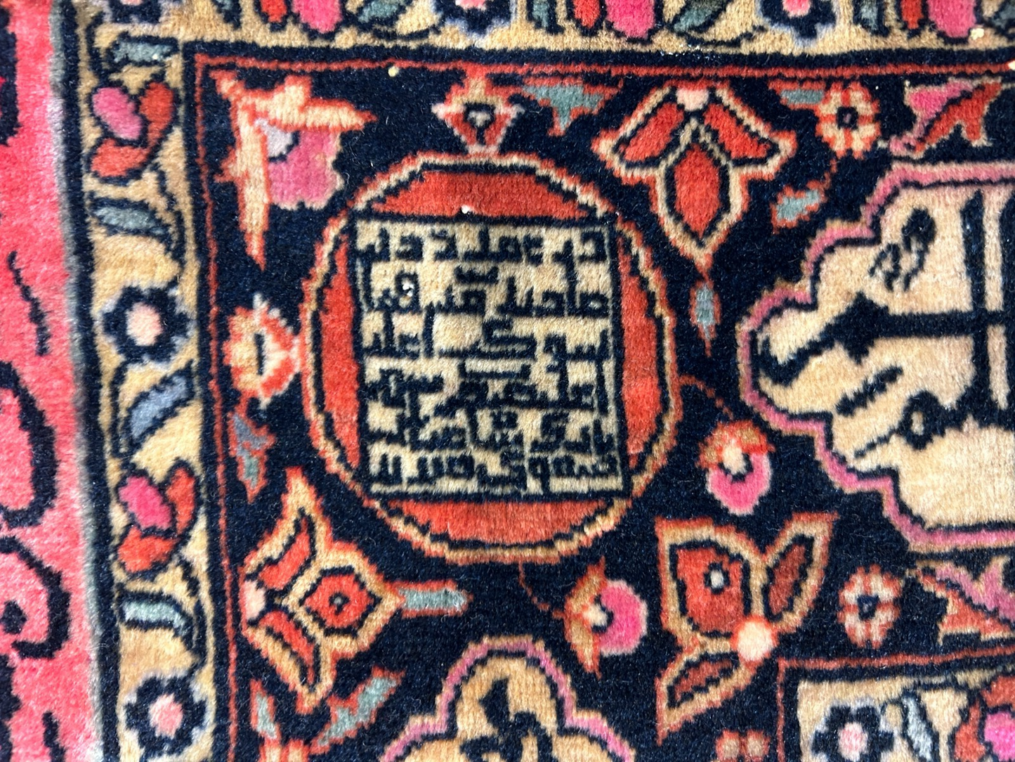 4'1"x6'10" Collector Antique Extra Fine Hand-Knotted 100% Wool Kashane Rug