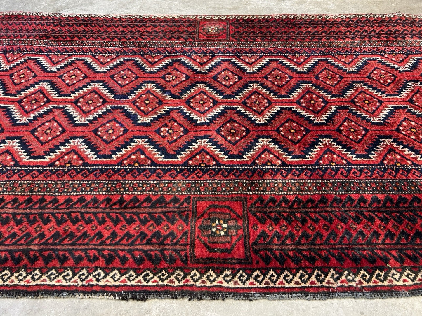 3’3”x6’2” Hand-Knotted 100% Wool Balouchi Area Rug - Carpet