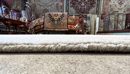 6'x8'11" Hand-Knotted 100% Wool Pile Modern Rug