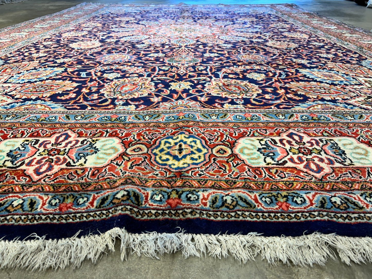 8'8"x12'6" Hand-Knotted 100% Wool Pile Kashmare Rug