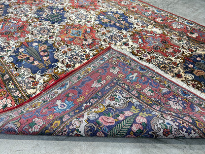 6'7"x10'4" Hand-Knotted 100% Lamb Wool Bakhtiarie Carpet - Area Rug