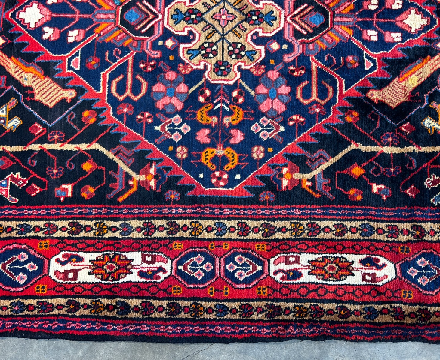 5'6" x 10'5" Hand-Knotted 100% Wool Carpet - Nahavande Area Rug