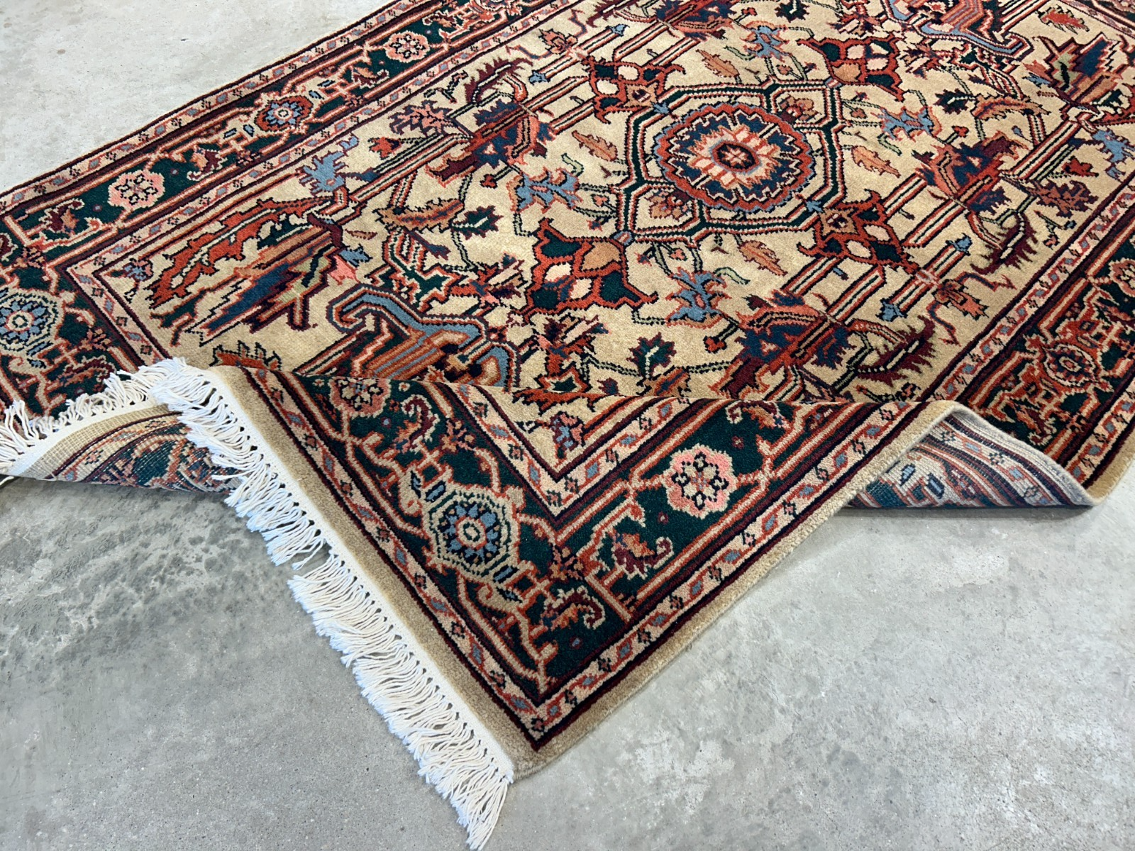 4'x6' Fine Hand-Knotted 100% Wool PileMahal Design Area Rug - Carpet