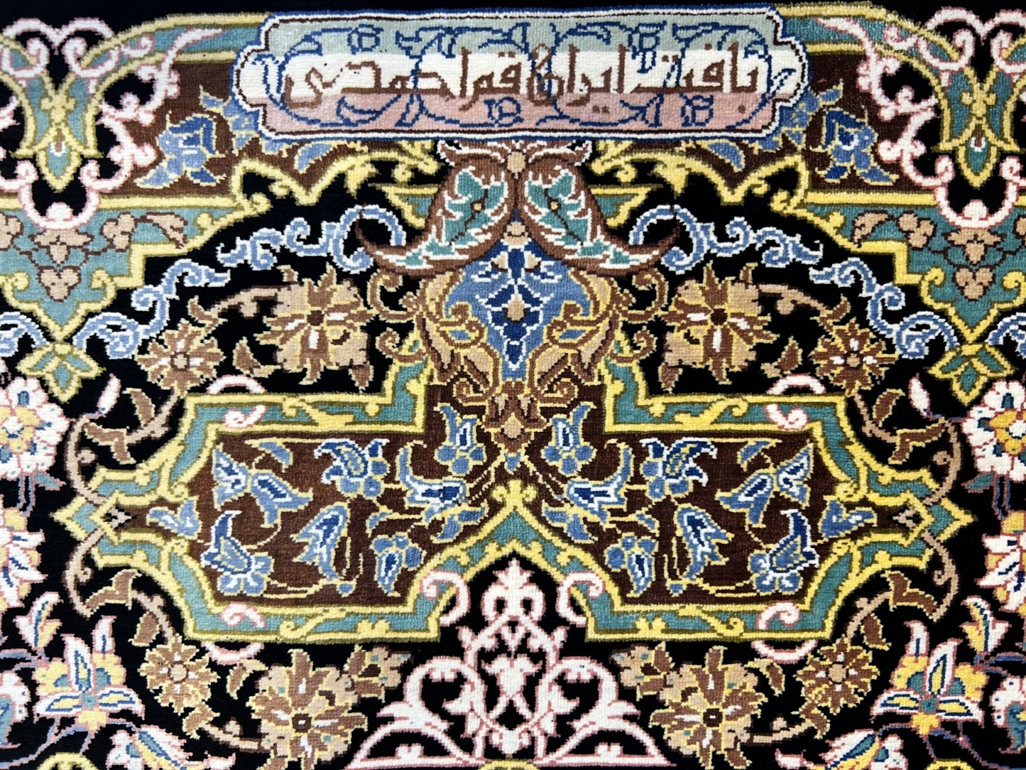 6'5"x9'10" Exquisite Hand-Knotted 100% Silk Qume Rug