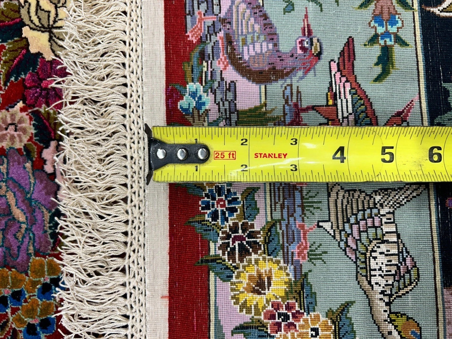 Collector Item - 10'9"x14'8" Hand-Knotted Wool & Silk Tabrize Area Rug