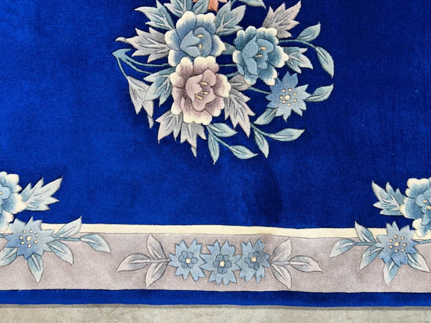 3'x5' Hand-Knotted 100% Wool Pile Art-Deco Area Rug - Carpet